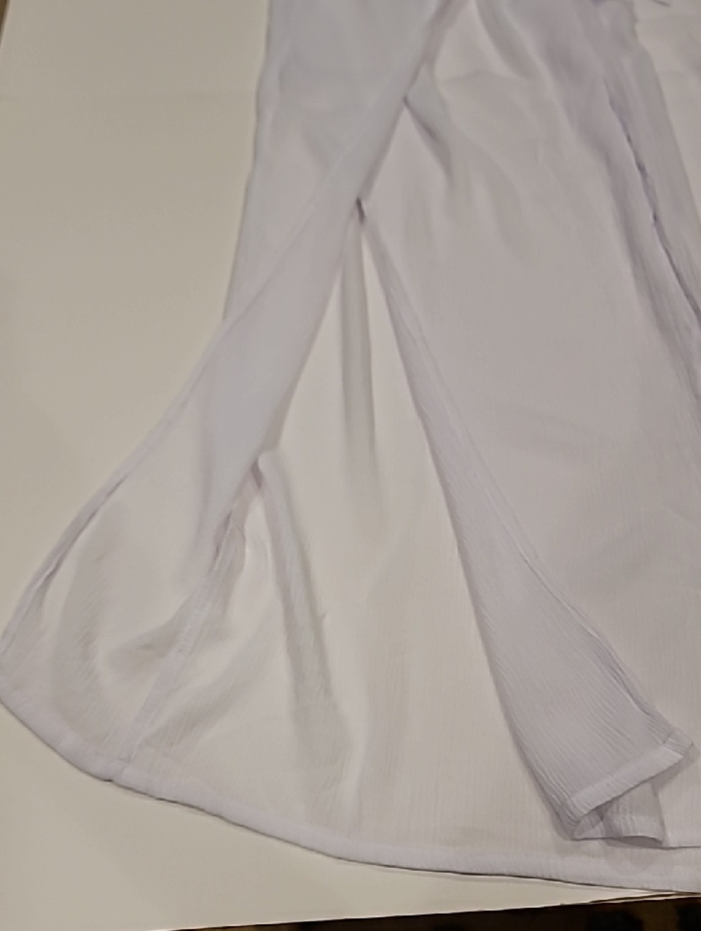 Serra White Tie-Waist Wide Leg Swim Harem Coverup Gauze Pants XL - Picture 6 of 11
